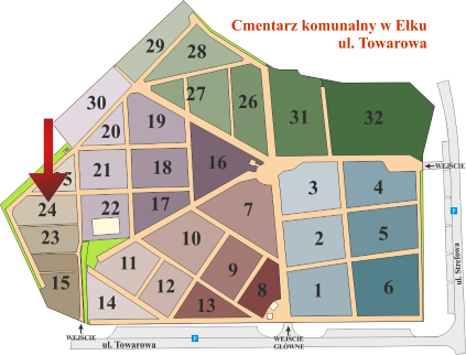 Brak mapy sektorowej