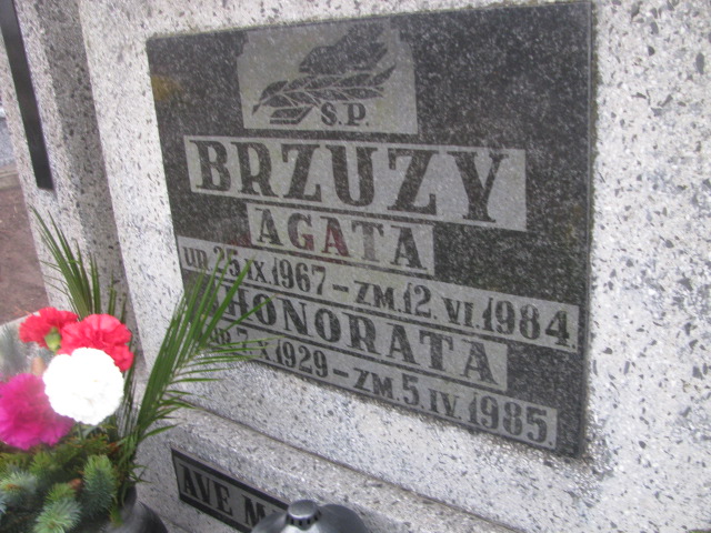 Honorata BRZUZY 1929 Ełk - Grobonet - Wyszukiwarka osób pochowanych