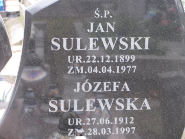 Jan SULEWSKI 1899 Ełk - Grobonet - Wyszukiwarka osób pochowanych