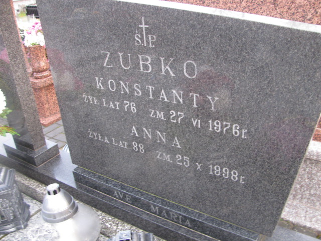 Konstanty ZUBKO 1900 Ełk - Grobonet - Wyszukiwarka osób pochowanych