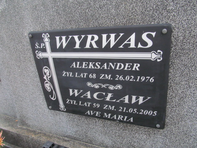 Wacław Wyrwas 1945 Ełk - Grobonet - Wyszukiwarka osób pochowanych
