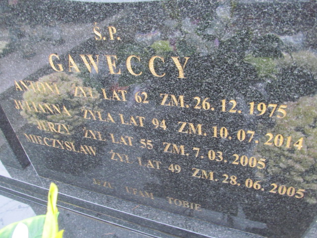 Julianna GAWECKA 1920 Ełk - Grobonet - Wyszukiwarka osób pochowanych