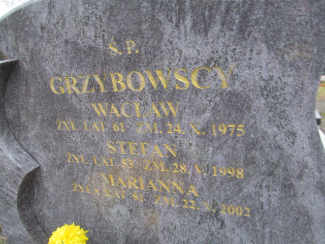 Wacław Grzybowski 1914 Ełk - Grobonet - Wyszukiwarka osób pochowanych