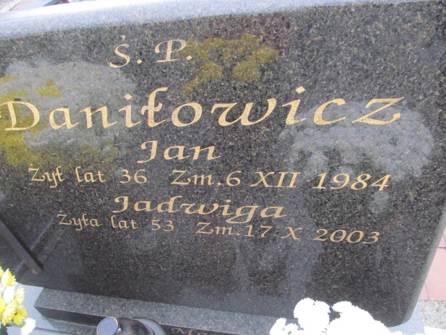 Jan DANIŁOWICZ 1948 Ełk - Grobonet - Wyszukiwarka osób pochowanych