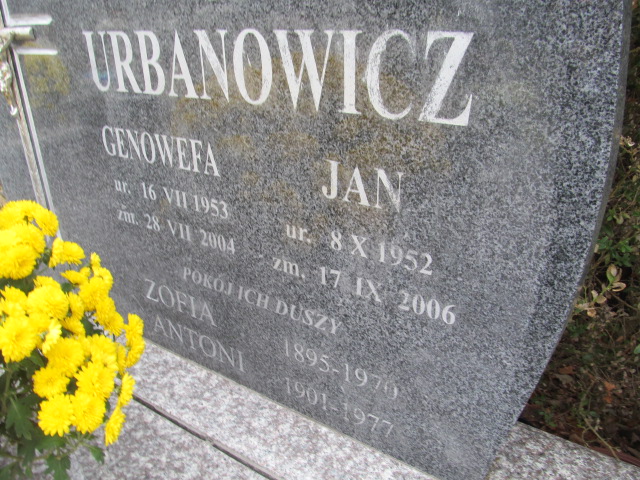 Jan URBANOWICZ 1952 Ełk - Grobonet - Wyszukiwarka osób pochowanych