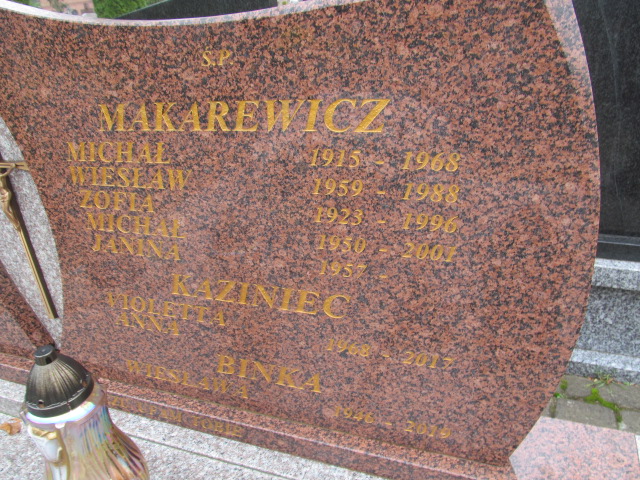 Michał MAKAREWICZ 1950 Ełk - Grobonet - Wyszukiwarka osób pochowanych