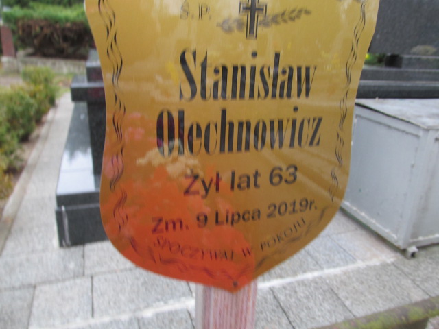 Stanisław OLECHNOWICZ 1956 Ełk - Grobonet - Wyszukiwarka osób pochowanych