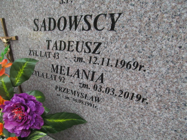 Tadeusz Sadowski 1928 Ełk - Grobonet - Wyszukiwarka osób pochowanych