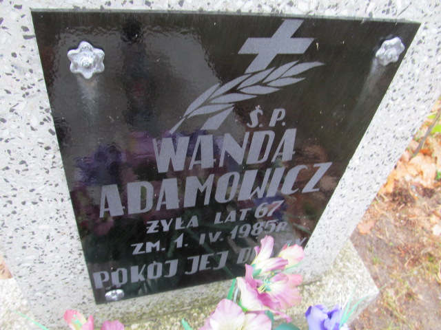 Wanda ADAMOWICZ 1917 Ełk - Grobonet - Wyszukiwarka osób pochowanych