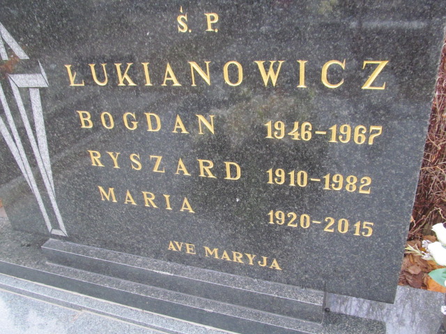 Maria ŁUKIANOWICZ 1920 Ełk - Grobonet - Wyszukiwarka osób pochowanych