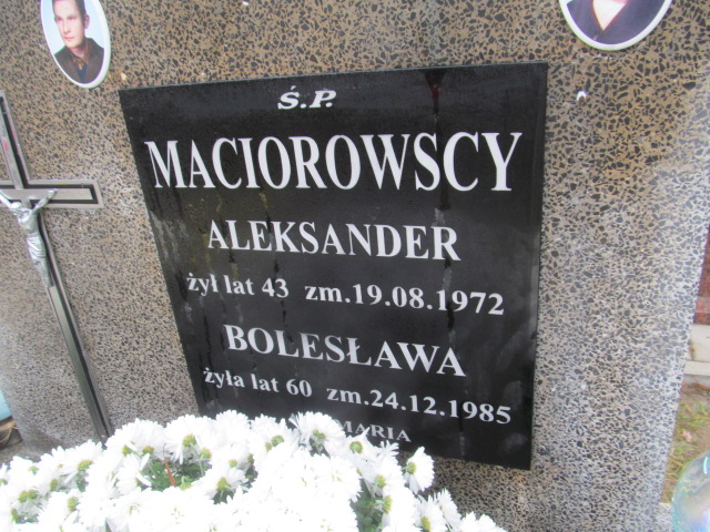 Aleksander Maciorowski 1929 Ełk - Grobonet - Wyszukiwarka osób pochowanych