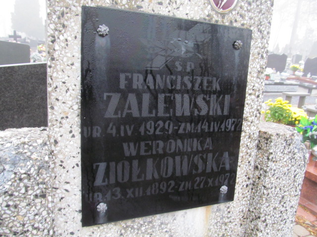 Franciszek Zalewski 1929 Ełk - Grobonet - Wyszukiwarka osób pochowanych