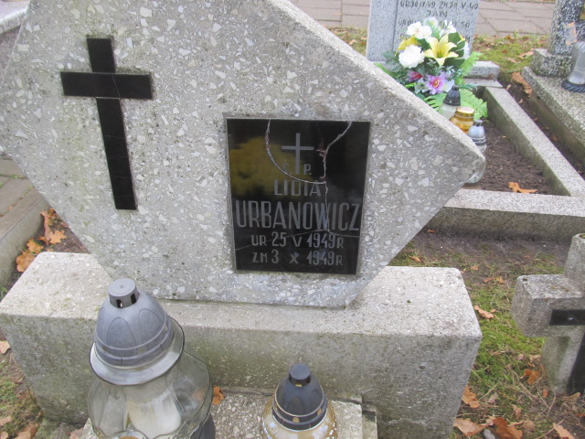 Lidia URBANOWICZ 1949 Ełk - Grobonet - Wyszukiwarka osób pochowanych