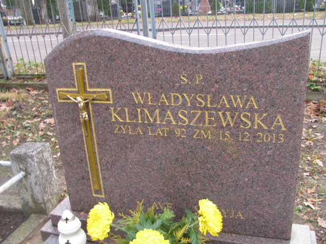 Władysława KLIMASZEWSKA 1921 Ełk - Grobonet - Wyszukiwarka osób pochowanych