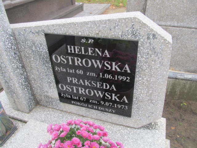 Prakseda Ostrowska 1899 Ełk - Grobonet - Wyszukiwarka osób pochowanych