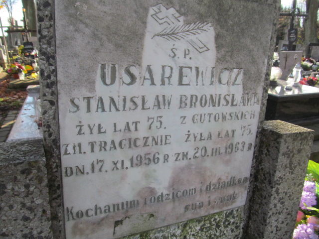 Stanisław USAREWICZ Ełk - Grobonet - Wyszukiwarka osób pochowanych