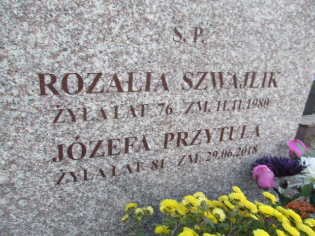 Rozalia SZWALIK 1904 Ełk - Grobonet - Wyszukiwarka osób pochowanych