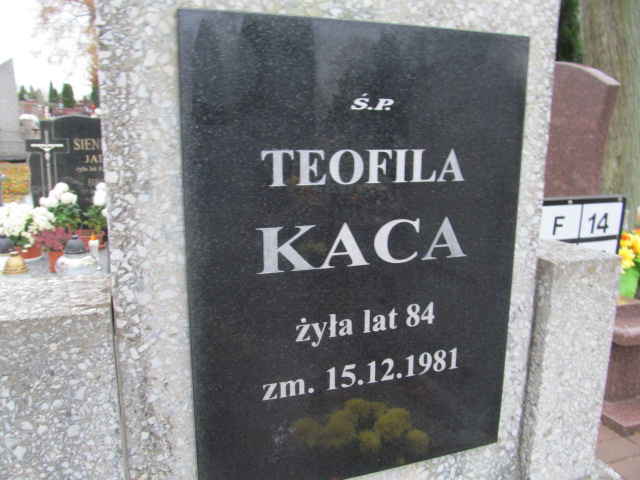 Teofila KACA 1897 Ełk - Grobonet - Wyszukiwarka osób pochowanych