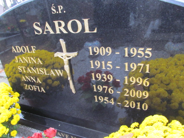 Janina SAROL 1915 Ełk - Grobonet - Wyszukiwarka osób pochowanych