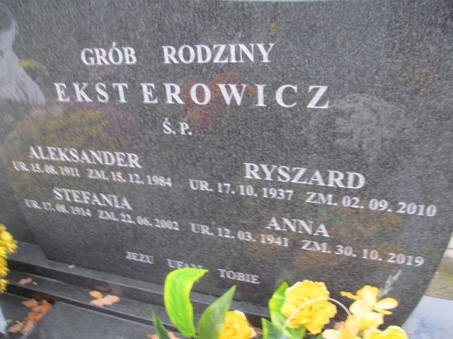 Aleksander EKSTEROWICZ 1911 Ełk - Grobonet - Wyszukiwarka osób pochowanych