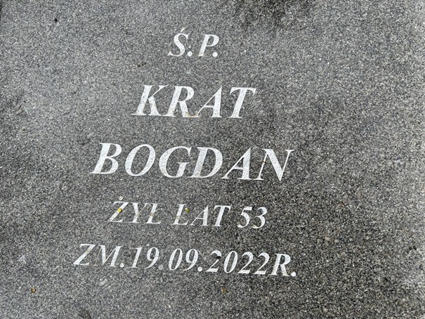 Bogdan Krat 1969 Ełk - Grobonet - Wyszukiwarka osób pochowanych