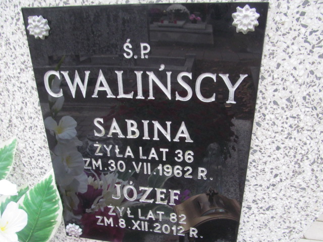 Sabina Cwalińska 1926 Ełk - Grobonet - Wyszukiwarka osób pochowanych