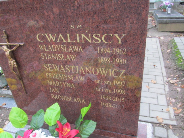 Władysława Cwalińska 1894 Ełk - Grobonet - Wyszukiwarka osób pochowanych