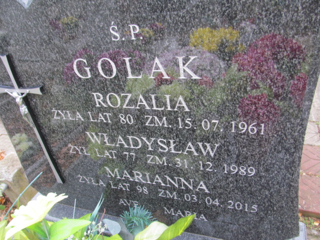 Rozalia Golak 1882 Ełk - Grobonet - Wyszukiwarka osób pochowanych