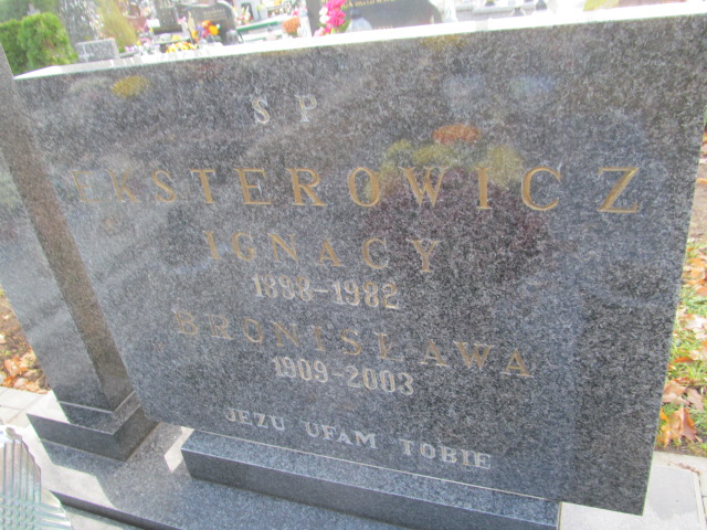 Bronisława EKSTEROWICZ 1909 Ełk - Grobonet - Wyszukiwarka osób pochowanych