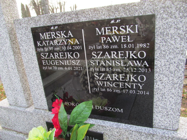 Wincenty SZAREJKO 1928 Ełk - Grobonet - Wyszukiwarka osób pochowanych