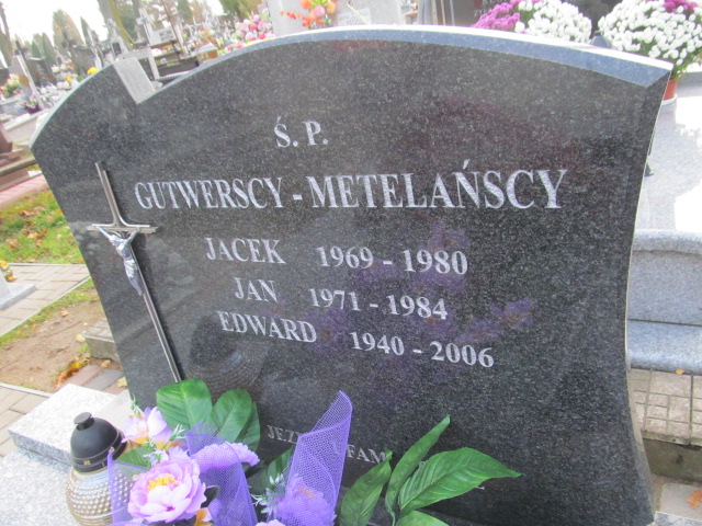 Jan GUTWERSKI-METELAŃSKI 1971 Ełk - Grobonet - Wyszukiwarka osób pochowanych