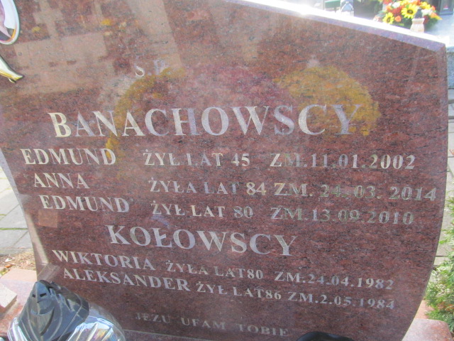 Anna BANACHOWSKA 1929 Ełk - Grobonet - Wyszukiwarka osób pochowanych