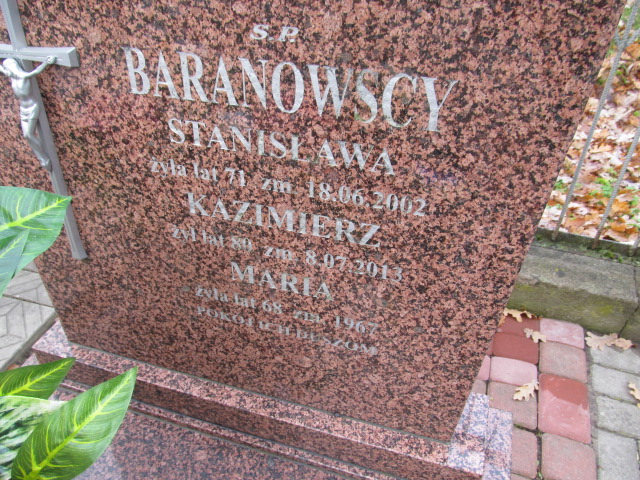 Kazimierz BARANOWSKI 1933 Ełk - Grobonet - Wyszukiwarka osób pochowanych