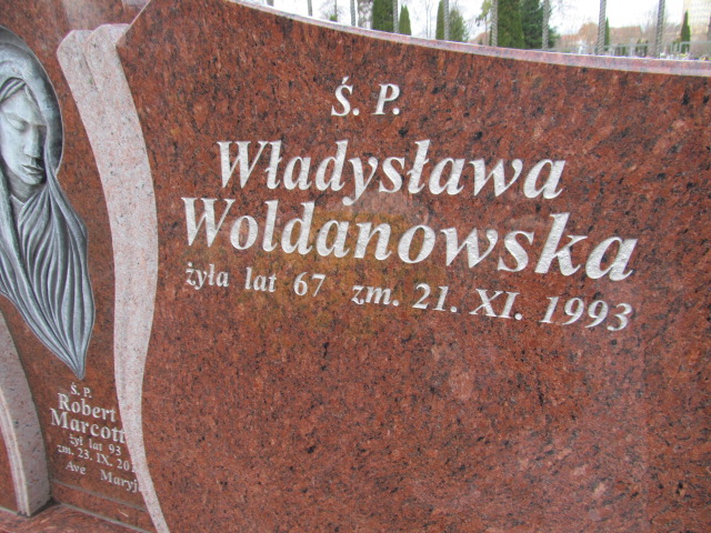 Władysława WOLDANOWSKA 1926 Ełk - Grobonet - Wyszukiwarka osób pochowanych