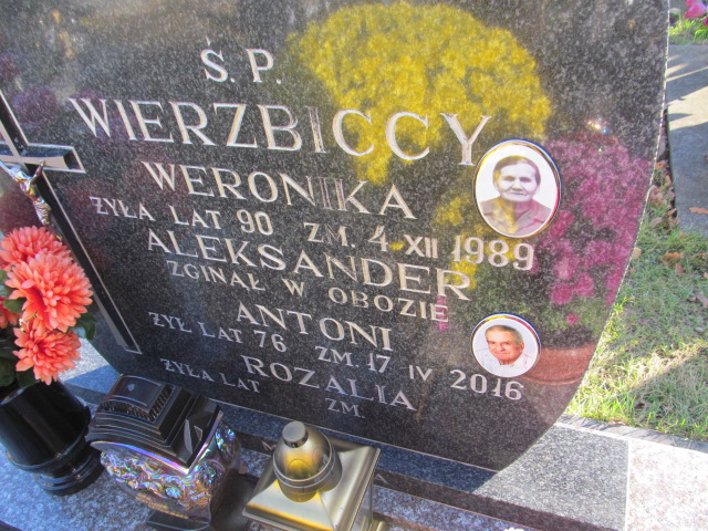 Weronika WIERZBICKA 1899 Ełk - Grobonet - Wyszukiwarka osób pochowanych