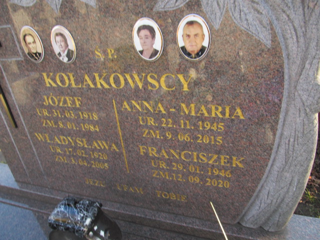 Franciszek KOŁAKOWSKI 1946 Ełk - Grobonet - Wyszukiwarka osób pochowanych