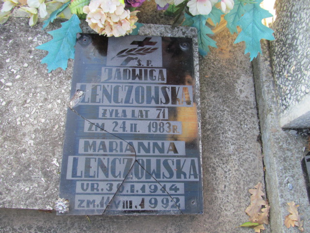 Marianna LEŃCZOWSKA 1914 Ełk - Grobonet - Wyszukiwarka osób pochowanych