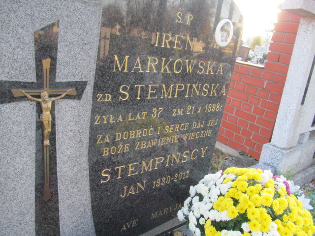 Irena MARKOWSKA 1961 Ełk - Grobonet - Wyszukiwarka osób pochowanych