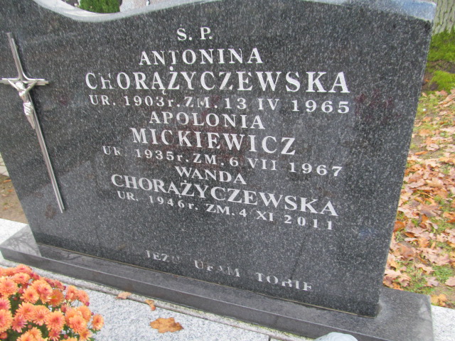 Apolonia Mickiewicz 1935 Ełk - Grobonet - Wyszukiwarka osób pochowanych