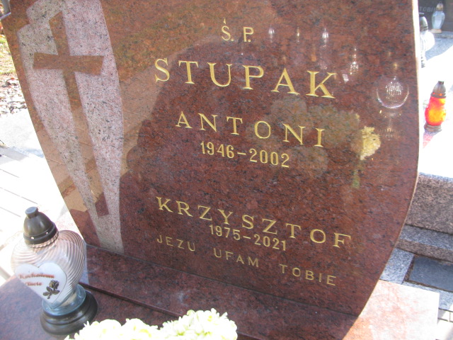 Krzysztof Stupak 1975 Ełk - Grobonet - Wyszukiwarka osób pochowanych