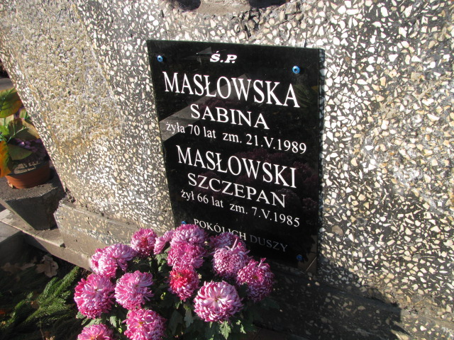 Sabina MASŁOWSKA 1919 Ełk - Grobonet - Wyszukiwarka osób pochowanych