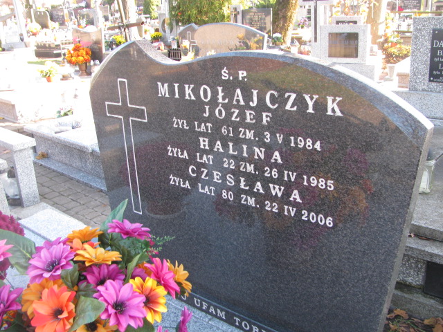 Halina MIKOŁAJCZYK 1963 Ełk - Grobonet - Wyszukiwarka osób pochowanych