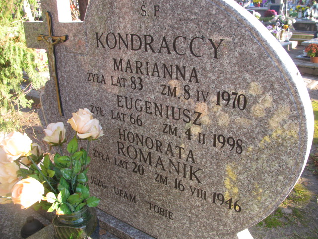Eugeniusz KONDRACKI 1932 Ełk - Grobonet - Wyszukiwarka osób pochowanych