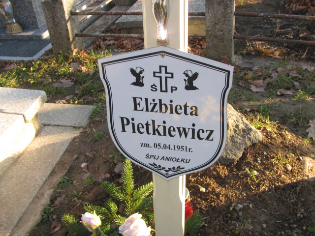 Elżbieta Pietkiewicz Ełk - Grobonet - Wyszukiwarka osób pochowanych