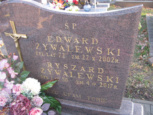 Ryszard ŻYWALEWSKI 1967 Ełk - Grobonet - Wyszukiwarka osób pochowanych