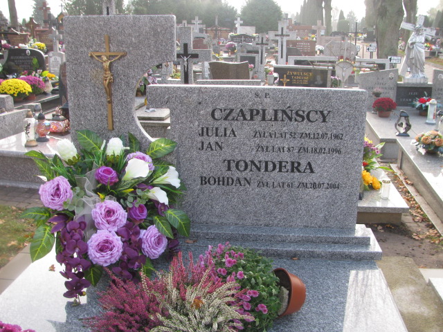 Grób BOHDAN TONDERA