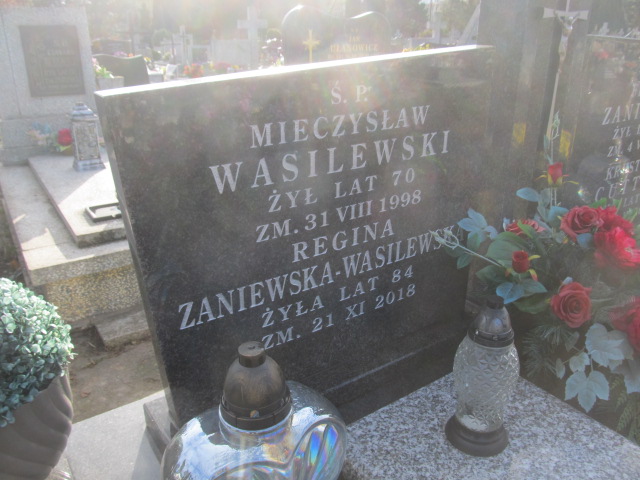 Regina ZANIEWSKA-WASILEWSKA 1934 Ełk - Grobonet - Wyszukiwarka osób pochowanych