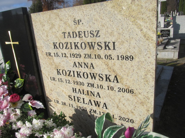 Tadeusz KOZIKOWSKI 1929 Ełk - Grobonet - Wyszukiwarka osób pochowanych