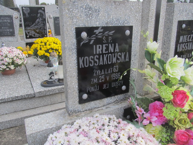 Irena KOSSAKOWSKA 1923 Ełk - Grobonet - Wyszukiwarka osób pochowanych