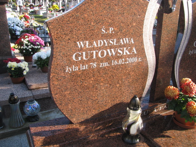 Władysława GUTOWSKA 1921 Ełk - Grobonet - Wyszukiwarka osób pochowanych